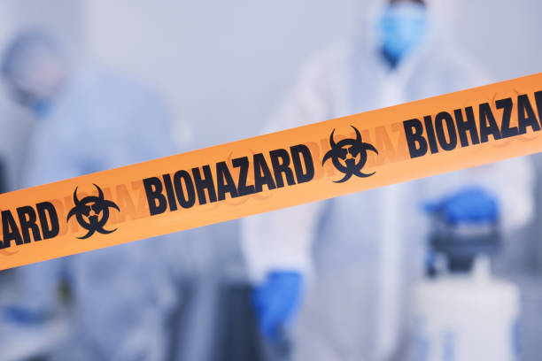 Professional Biohazard Cleanup technician working in Marathon, FL
